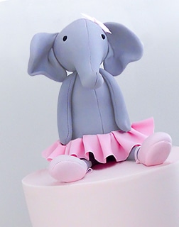 Dancing Darcey Elephant 1st Birthday cake idea